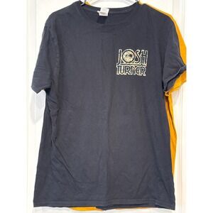 Josh Turner Concert T Shirt Black Short Sleeve American Flag Tour band Tee